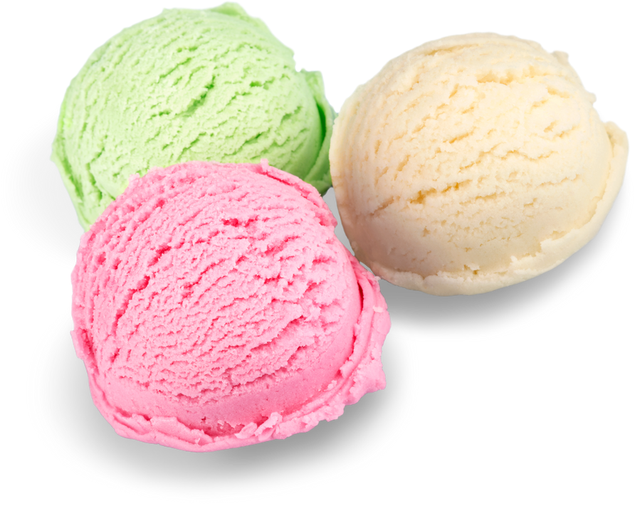 Colored Ice Cream Scoops