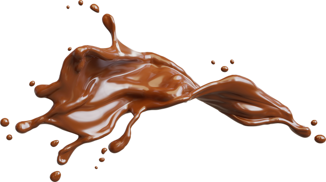 Chocolate Splashing isolated