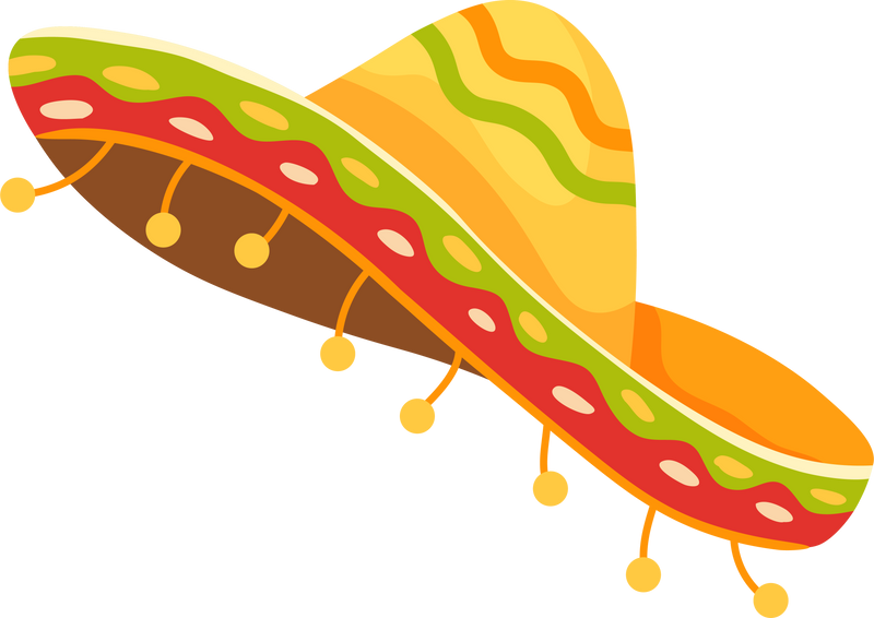 Sombrero Mexican Hat Clipart Illustration