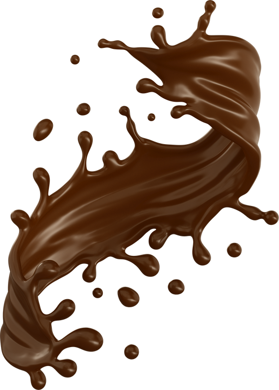 chocolate or cocoa splash